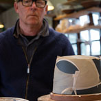Richard Phethean in his workshop, 2017